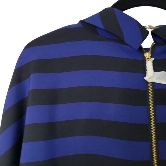 NWT Chico's Black Label Miter Stripe Top Blouse Black & Royal Blue Size S (0) - Picture 10 of 13
